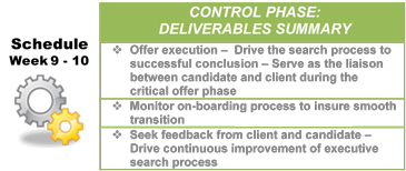 Lean Sigma Search - Control Deliverables