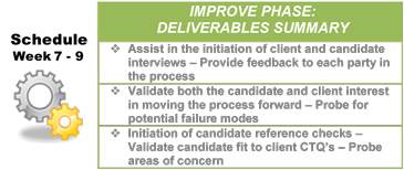 Lean Sigma Search - Improve Deliverables